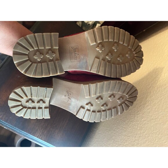 Zodiac Lissa Block Red Suede Slides 8.5 - Picture 3 of 4